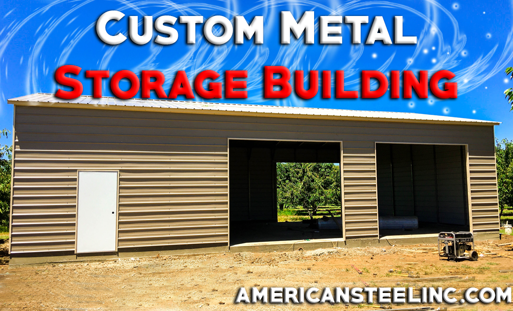 Custom Metal Storage Building American Steel Carports, Inc.